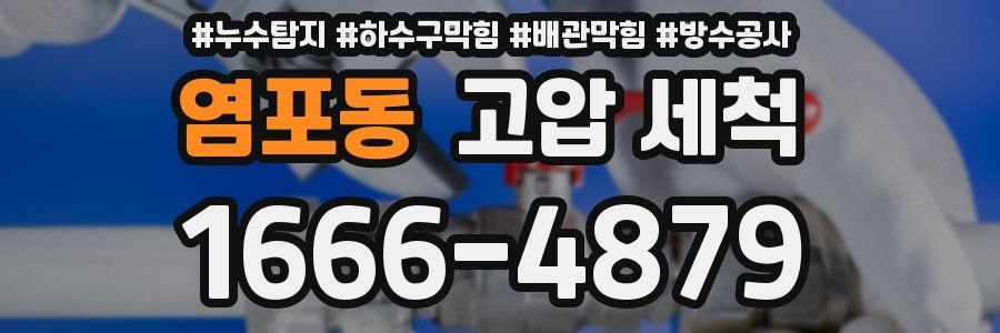 염포동 고압 세척