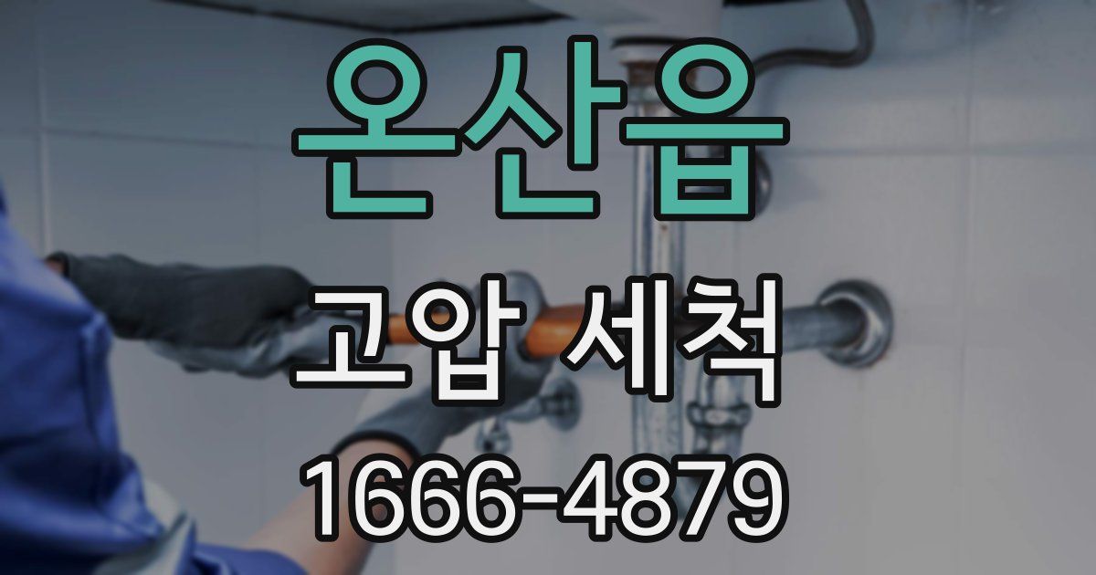 온산읍 고압 세척