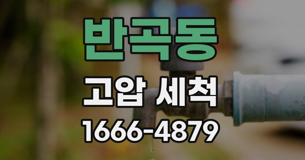 반곡동 고압 세척