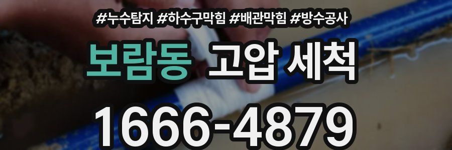 보람동 고압 세척