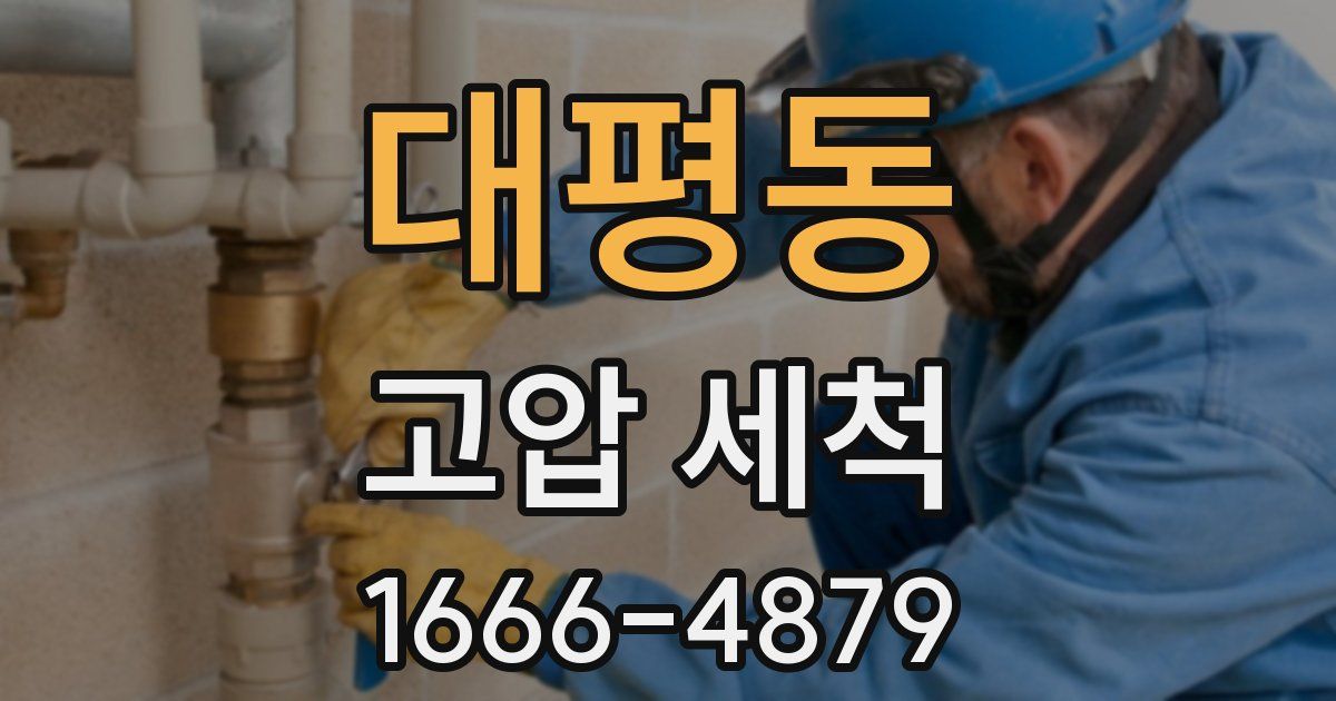 대평동 고압 세척