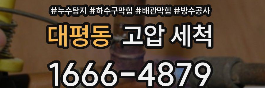 대평동 고압 세척