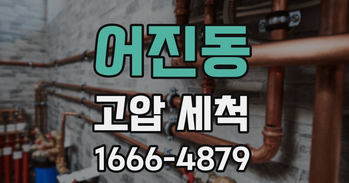 어진동 고압 세척