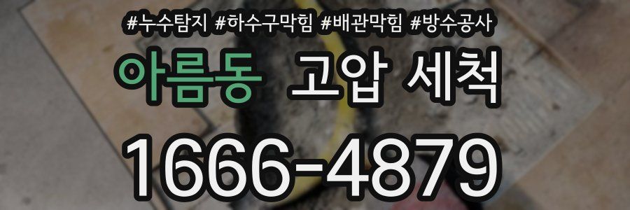 아름동 고압 세척