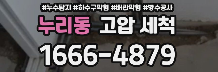누리동 고압 세척