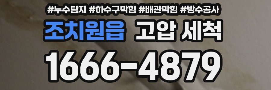 조치원읍 고압 세척