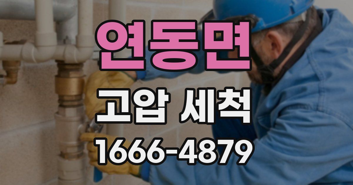 연동면 고압 세척