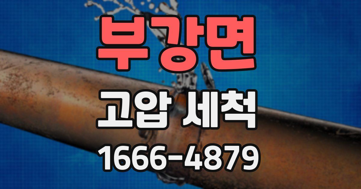 부강면 고압 세척