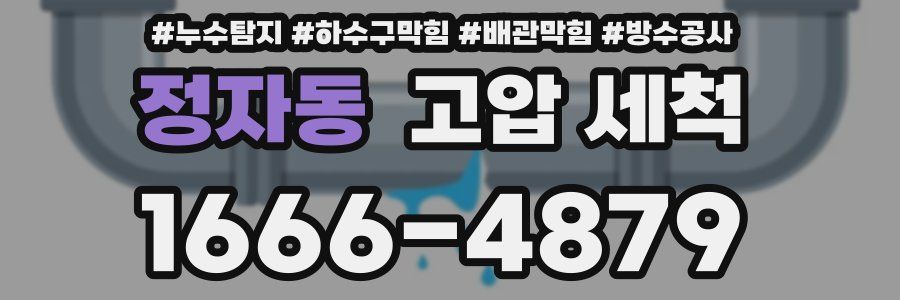정자동 고압 세척