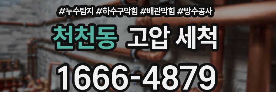 천천동 고압 세척