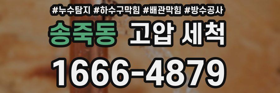 송죽동 고압 세척
