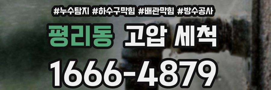 평리동 고압 세척