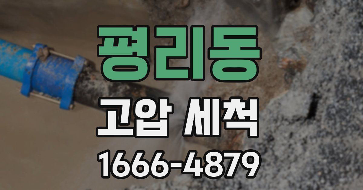평리동 고압 세척