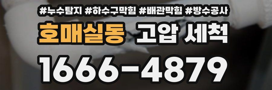 호매실동 고압 세척