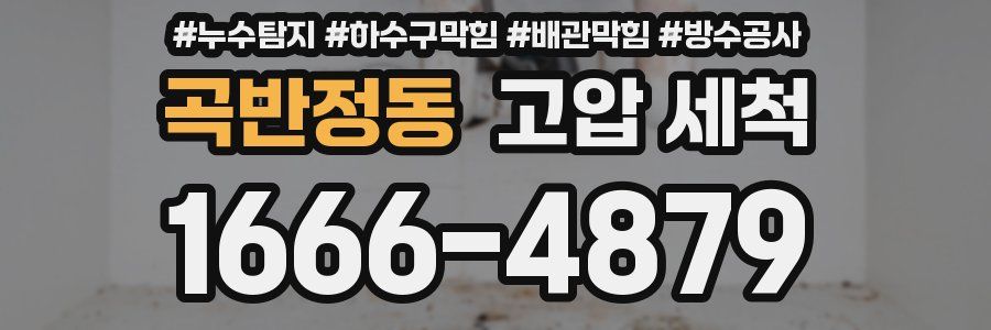 곡반정동 고압 세척