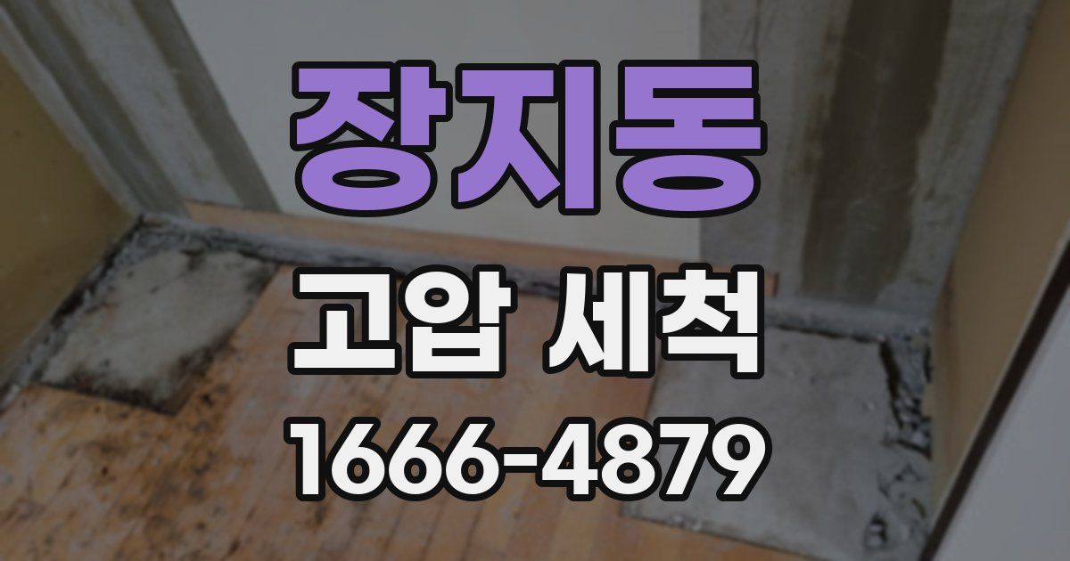 장지동 고압 세척