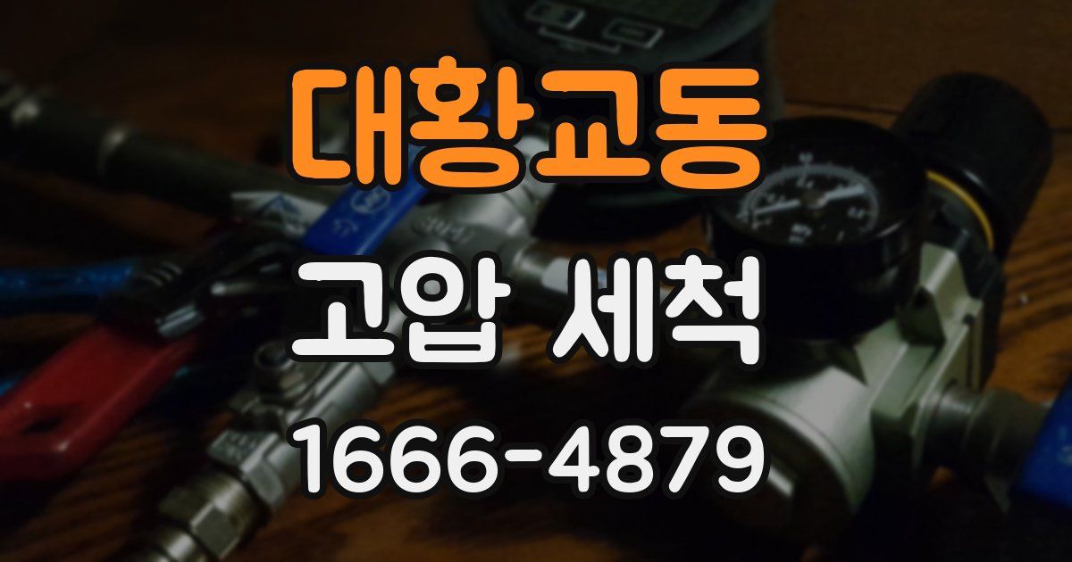 대황교동 고압 세척