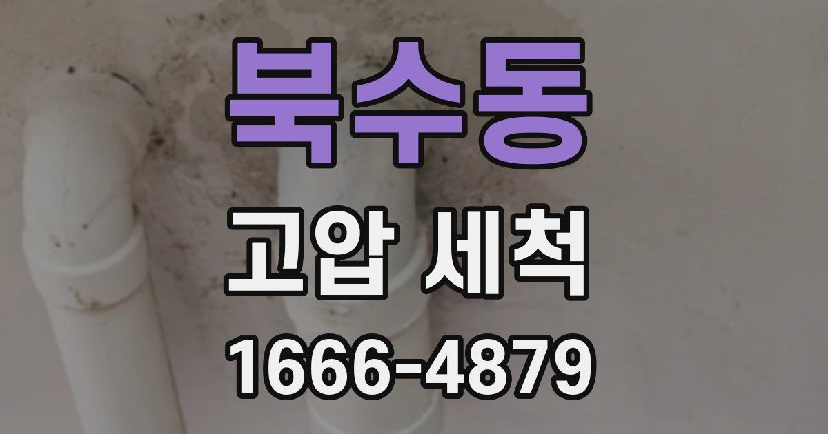 북수동 고압 세척