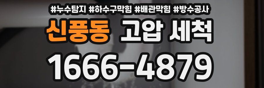신풍동 고압 세척