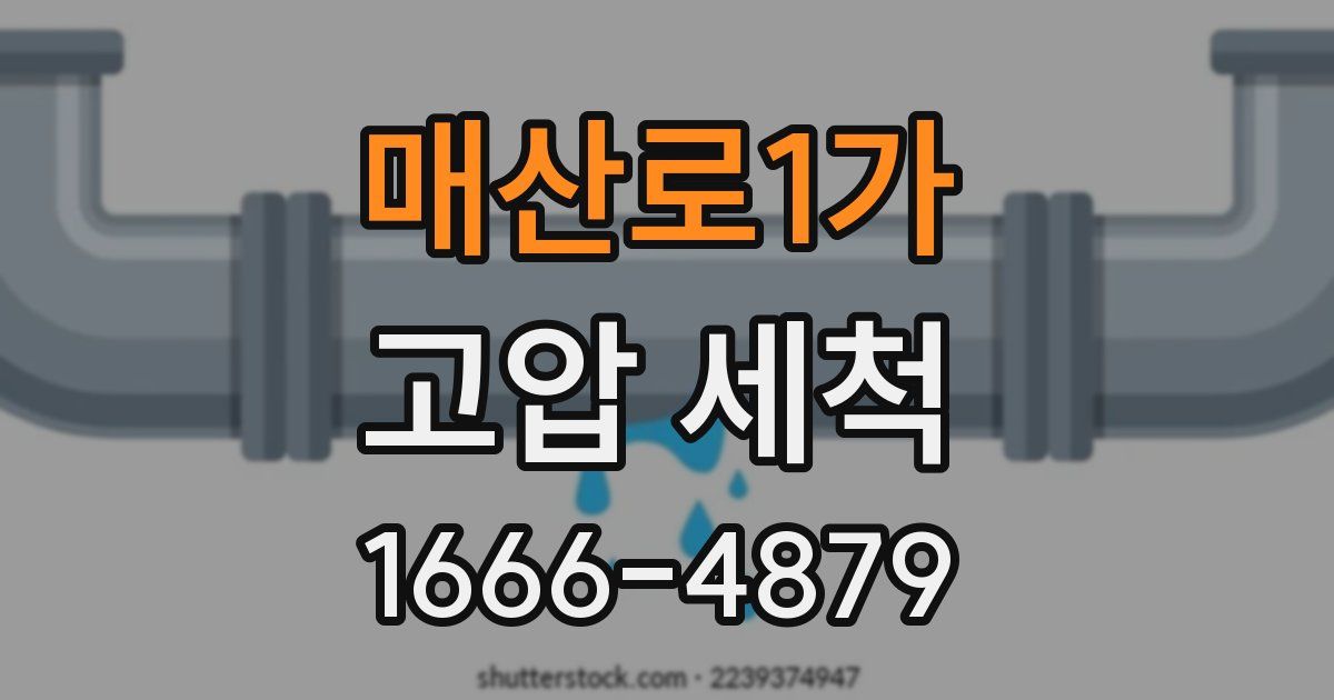 매산로1가 고압 세척