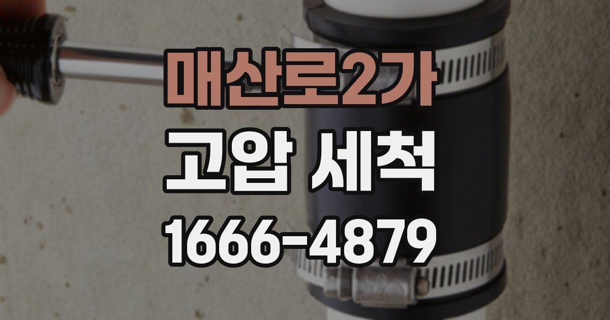 매산로2가 고압 세척