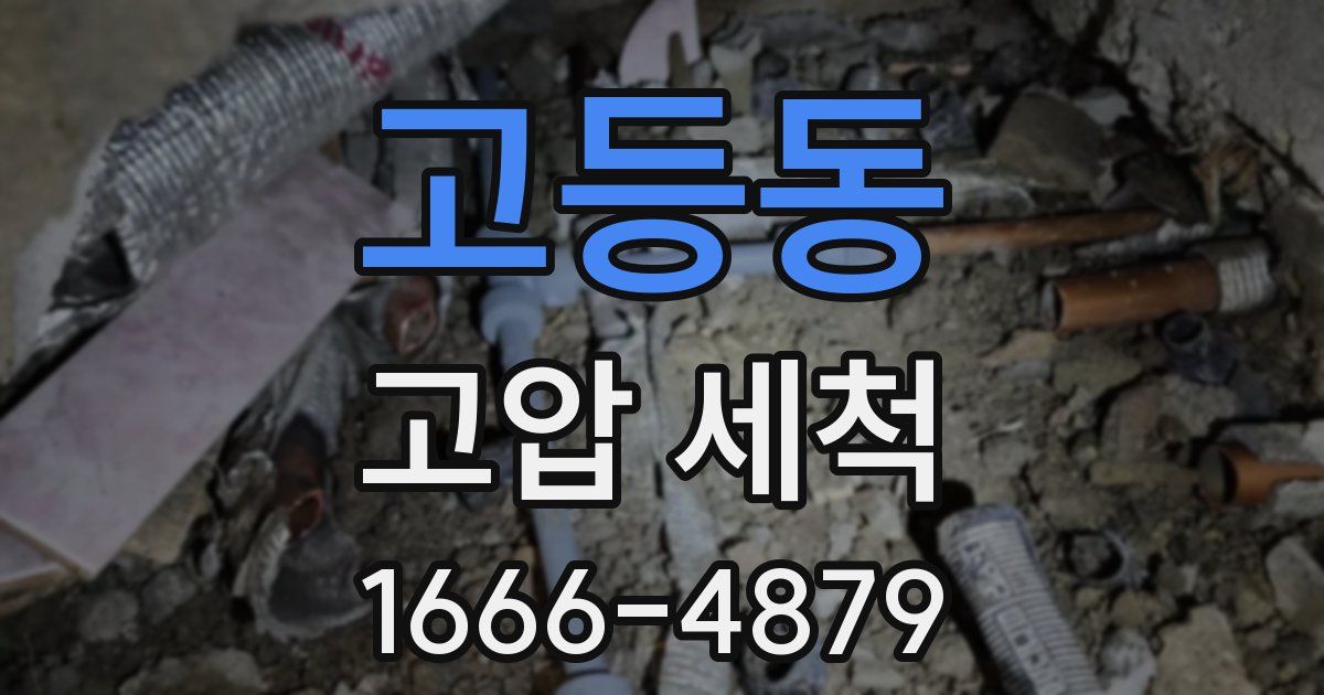 고등동 고압 세척