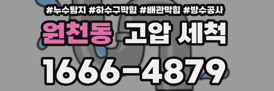 원천동 고압 세척