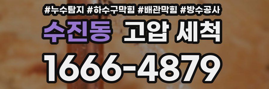 수진동 고압 세척