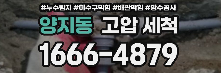 양지동 고압 세척