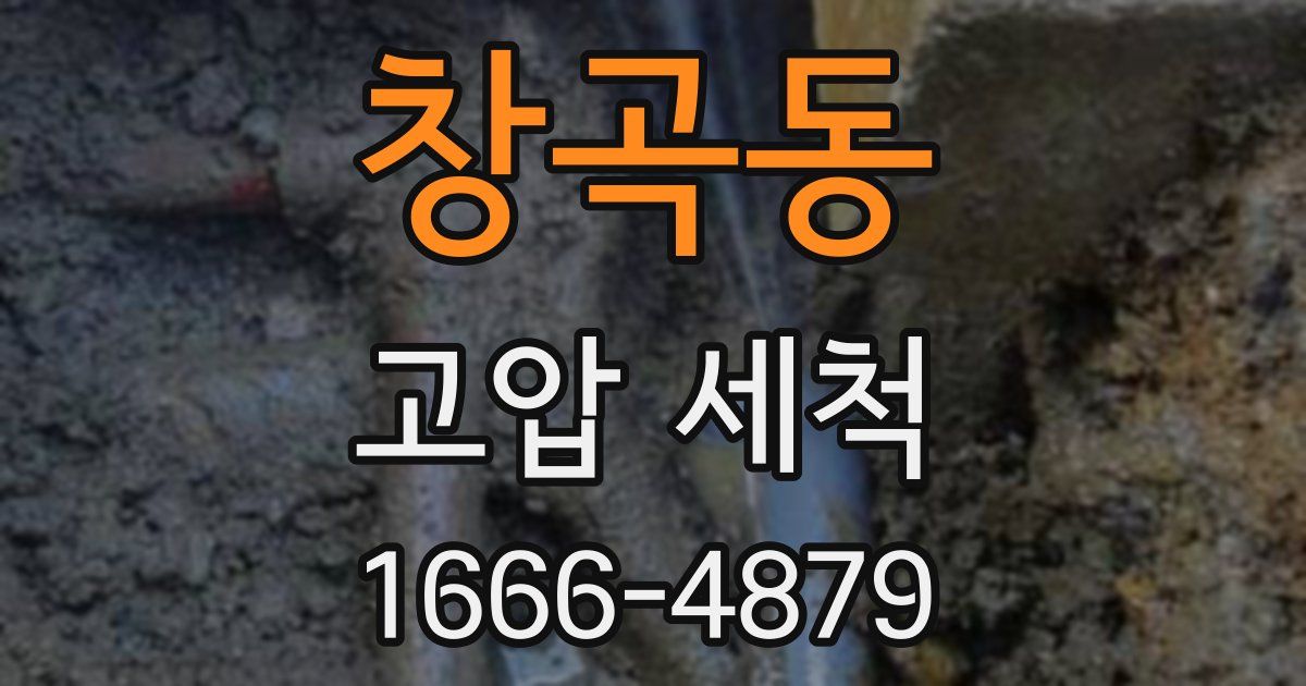 창곡동 고압 세척