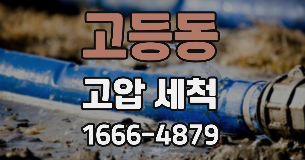 고등동 고압 세척
