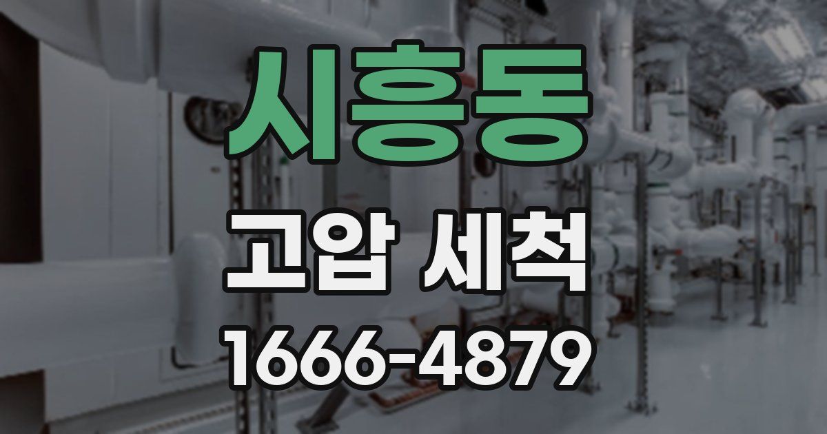 시흥동 고압 세척