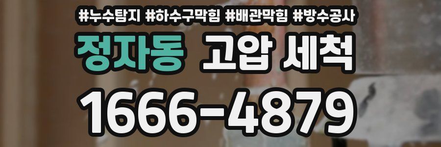 정자동 고압 세척
