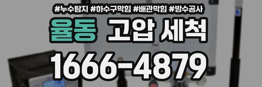율동 고압 세척