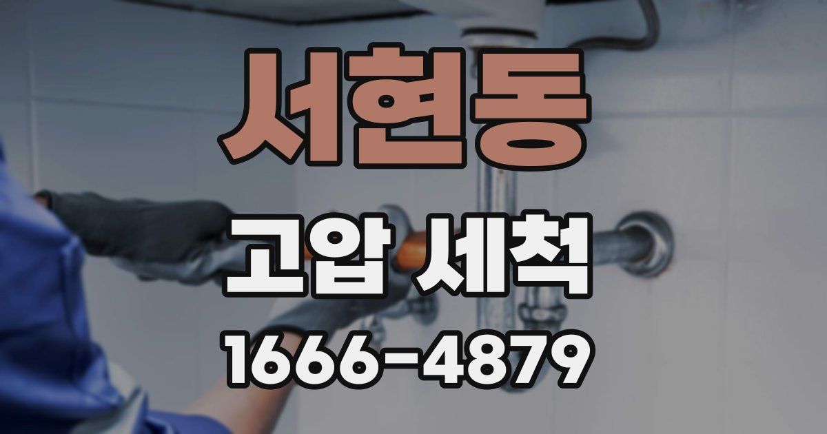 서현동 고압 세척