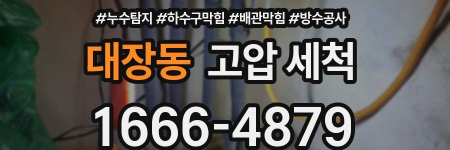 대장동 고압 세척
