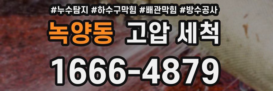 녹양동 고압 세척