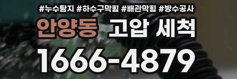 안양동 고압 세척