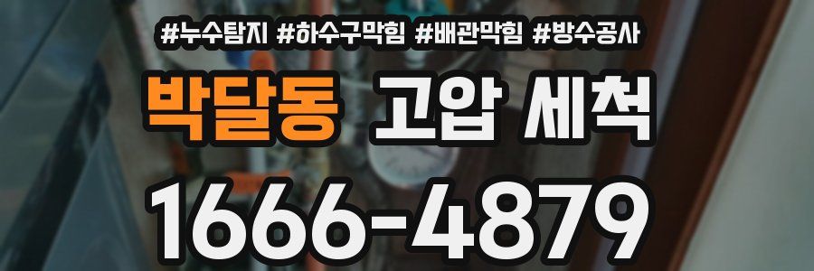 박달동 고압 세척