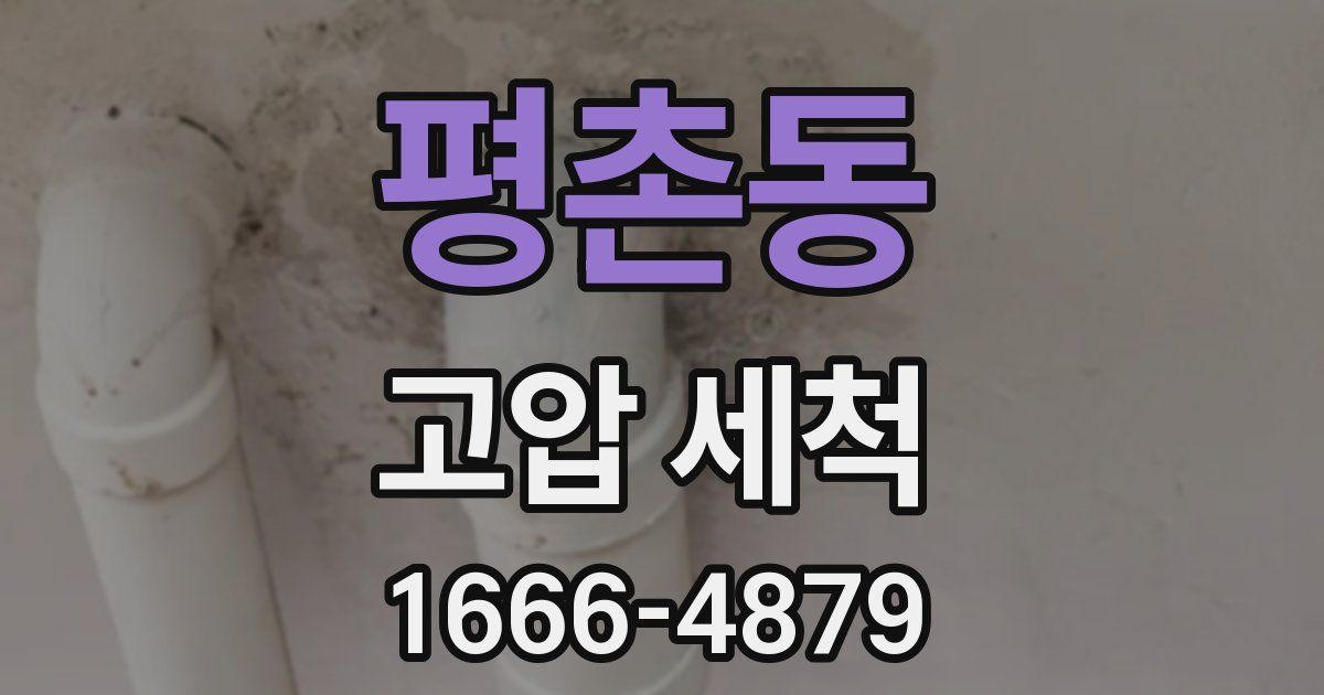 평촌동 고압 세척