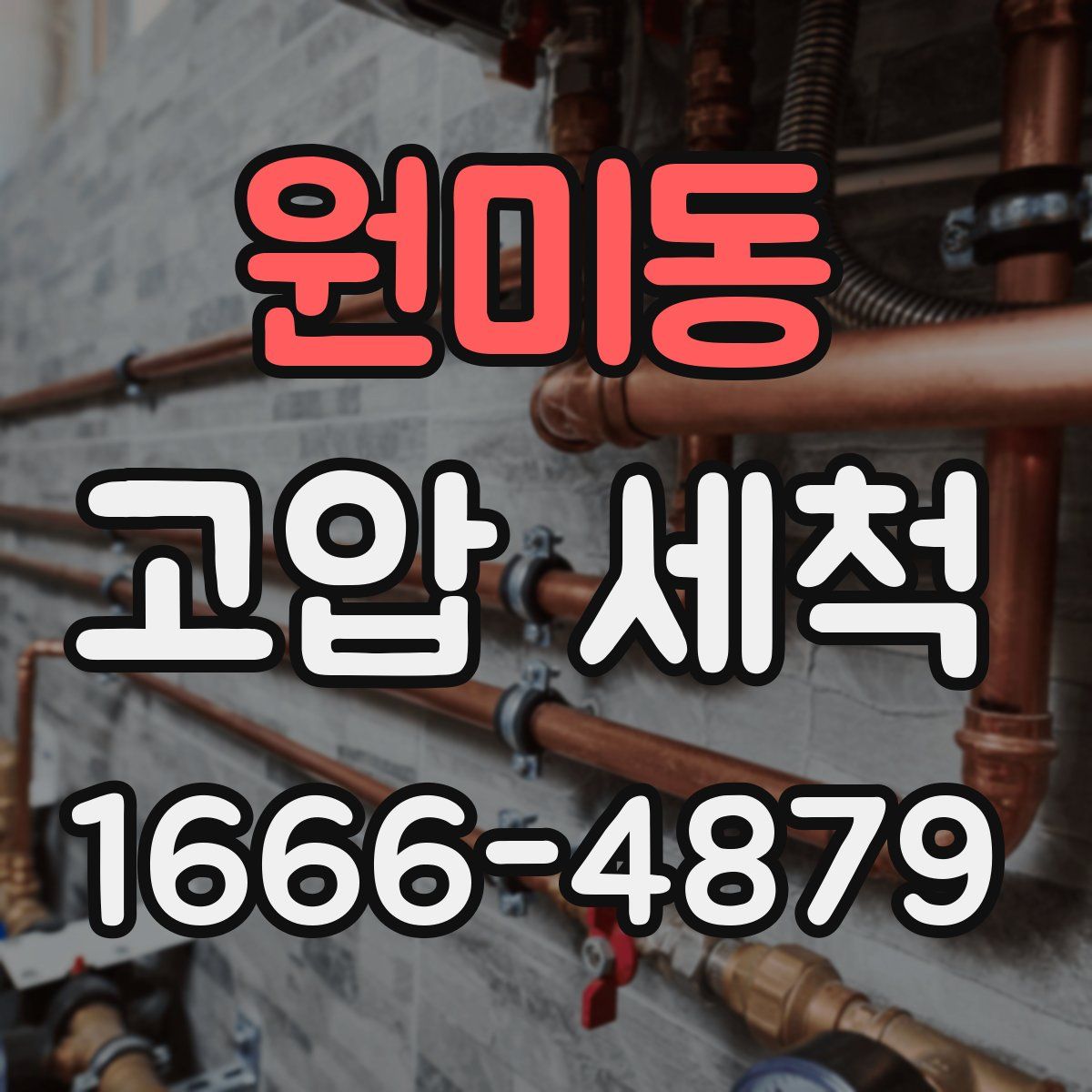 원미동 고압 세척