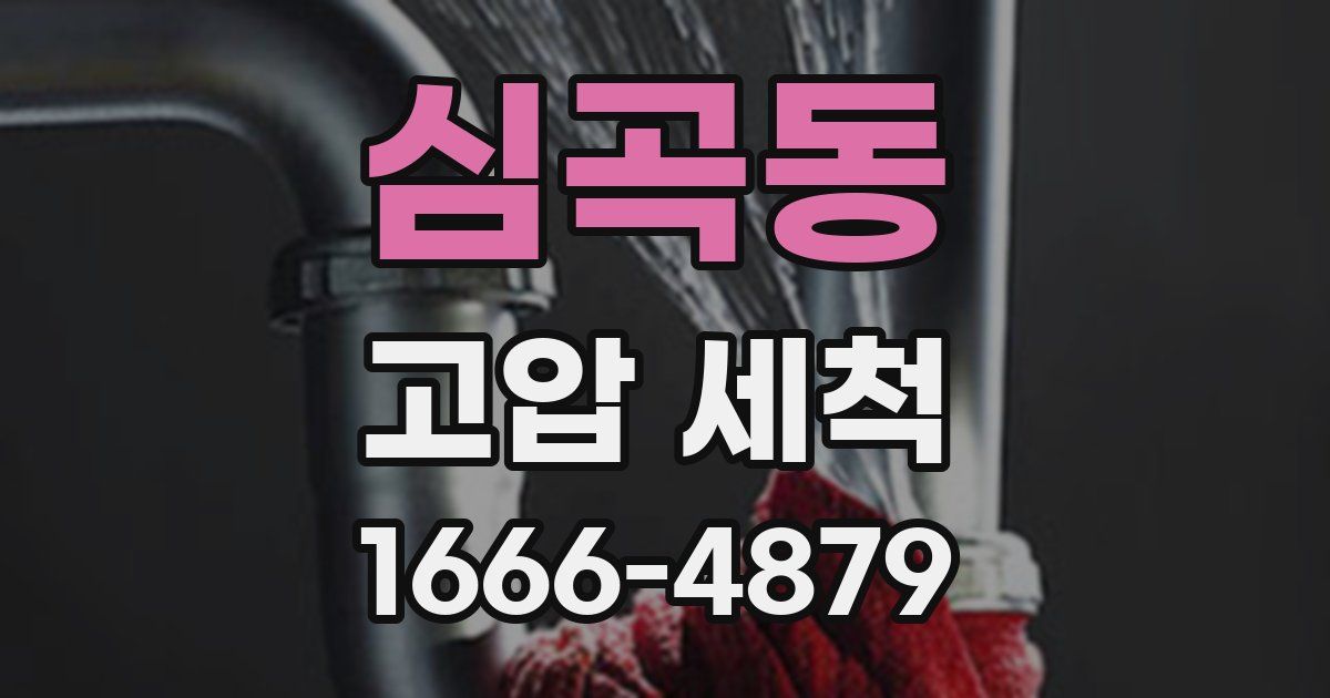 심곡동 고압 세척