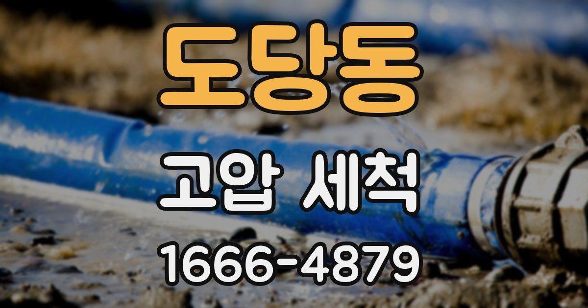 도당동 고압 세척