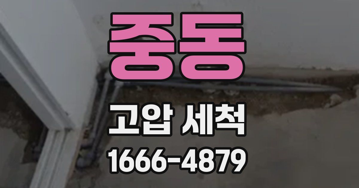 중동 고압 세척