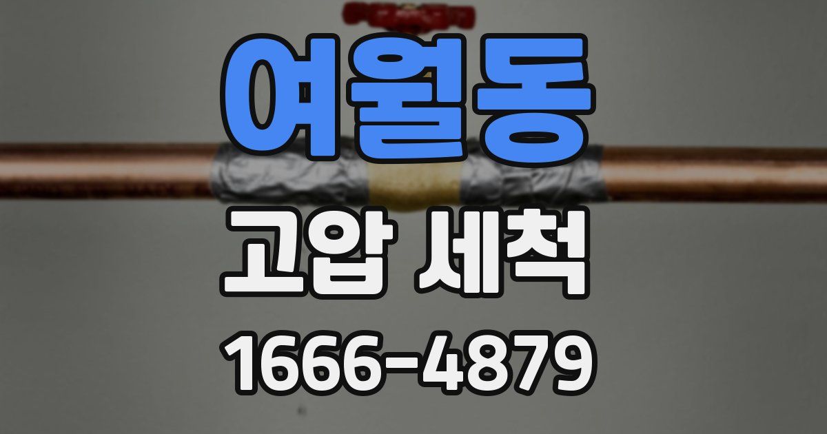 여월동 고압 세척