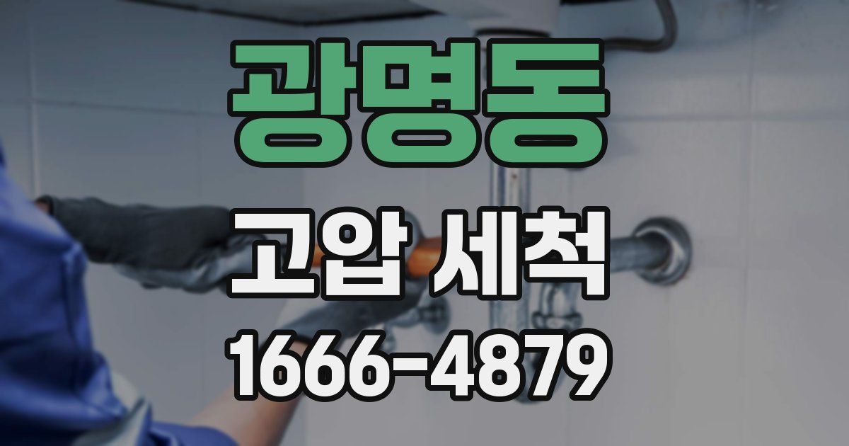 광명동 고압 세척