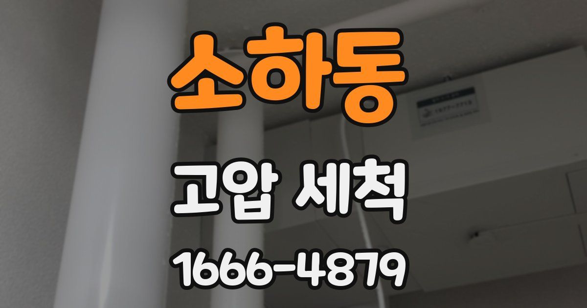 소하동 고압 세척