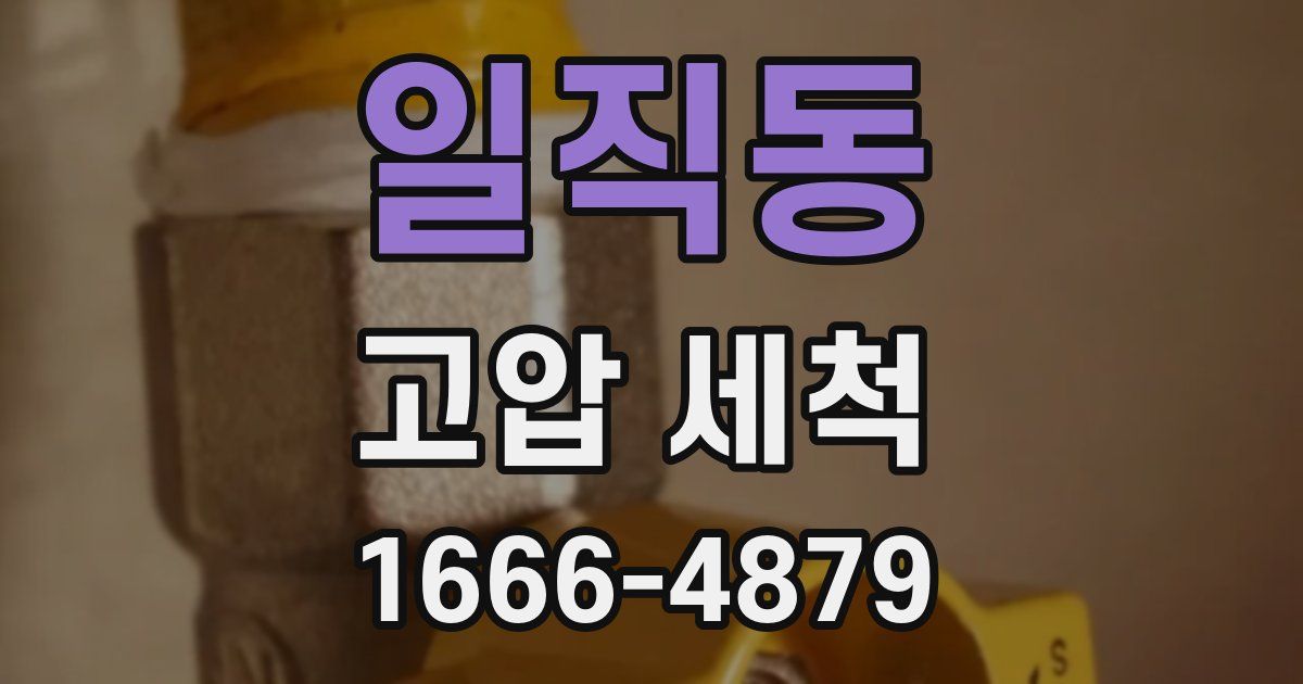 일직동 고압 세척