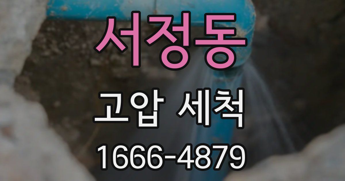 서정동 고압 세척