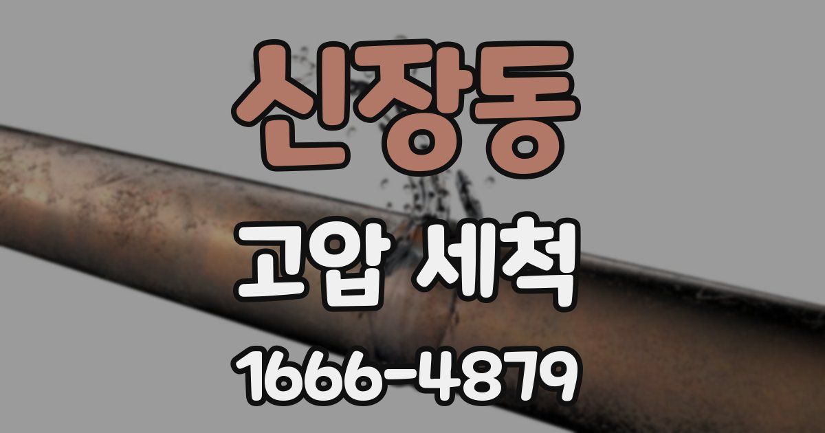 신장동 고압 세척
